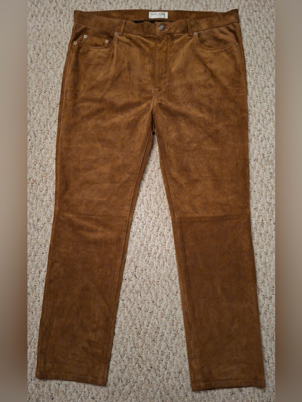 Saint Laurent Lambskin Suede Pants